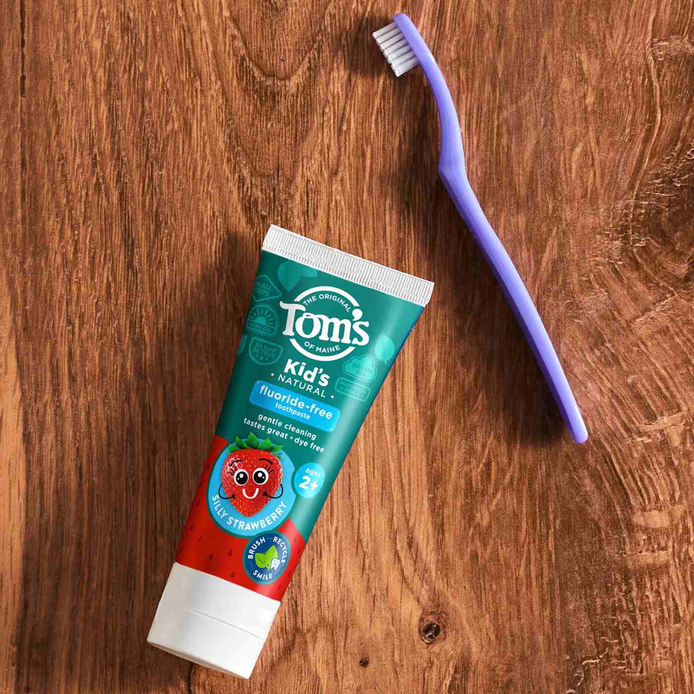 Tom's of Maine Kids Natural Toothpaste - Silly Strawberry; image 4 of 8