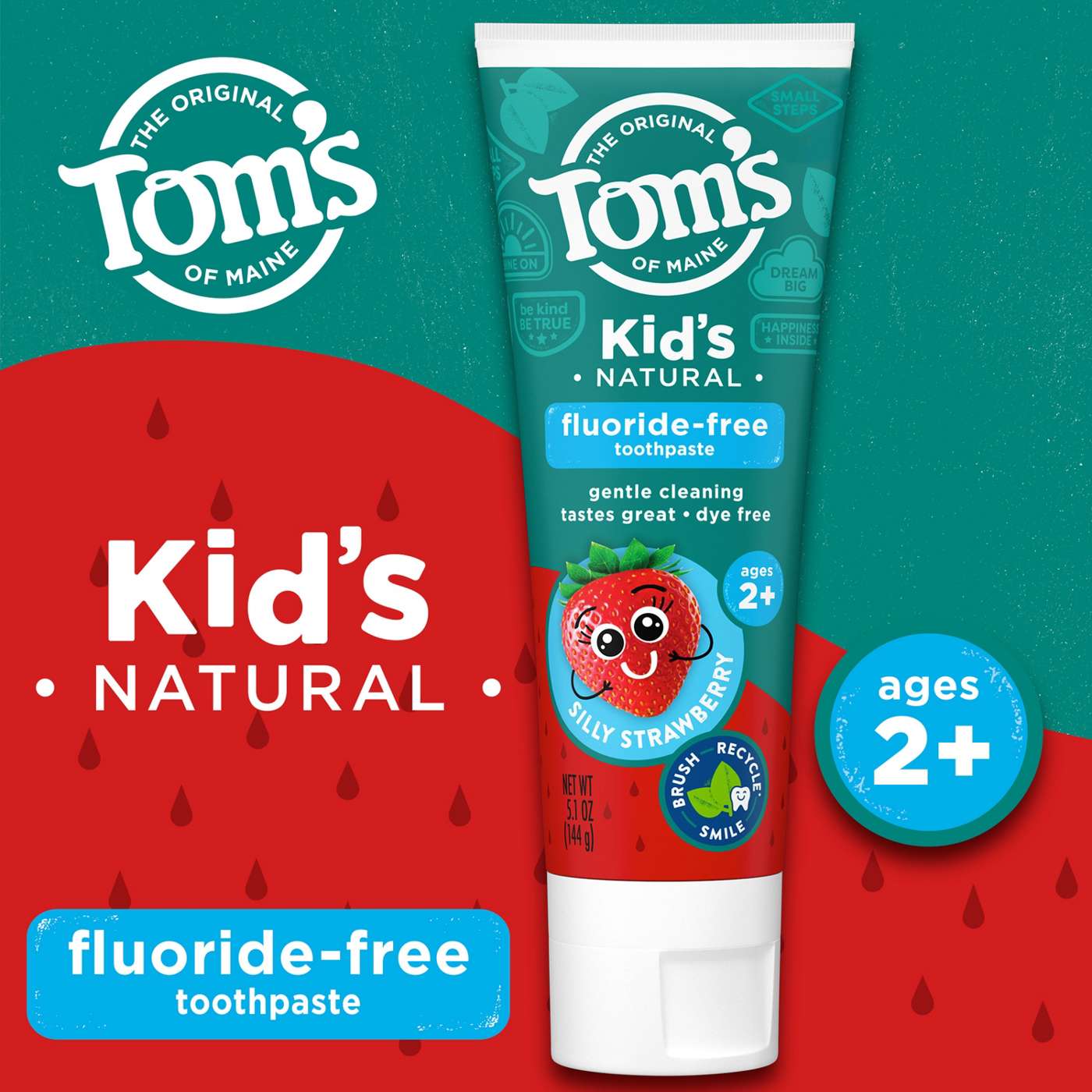 Tom's of Maine Kids Natural Toothpaste - Silly Strawberry; image 6 of 8