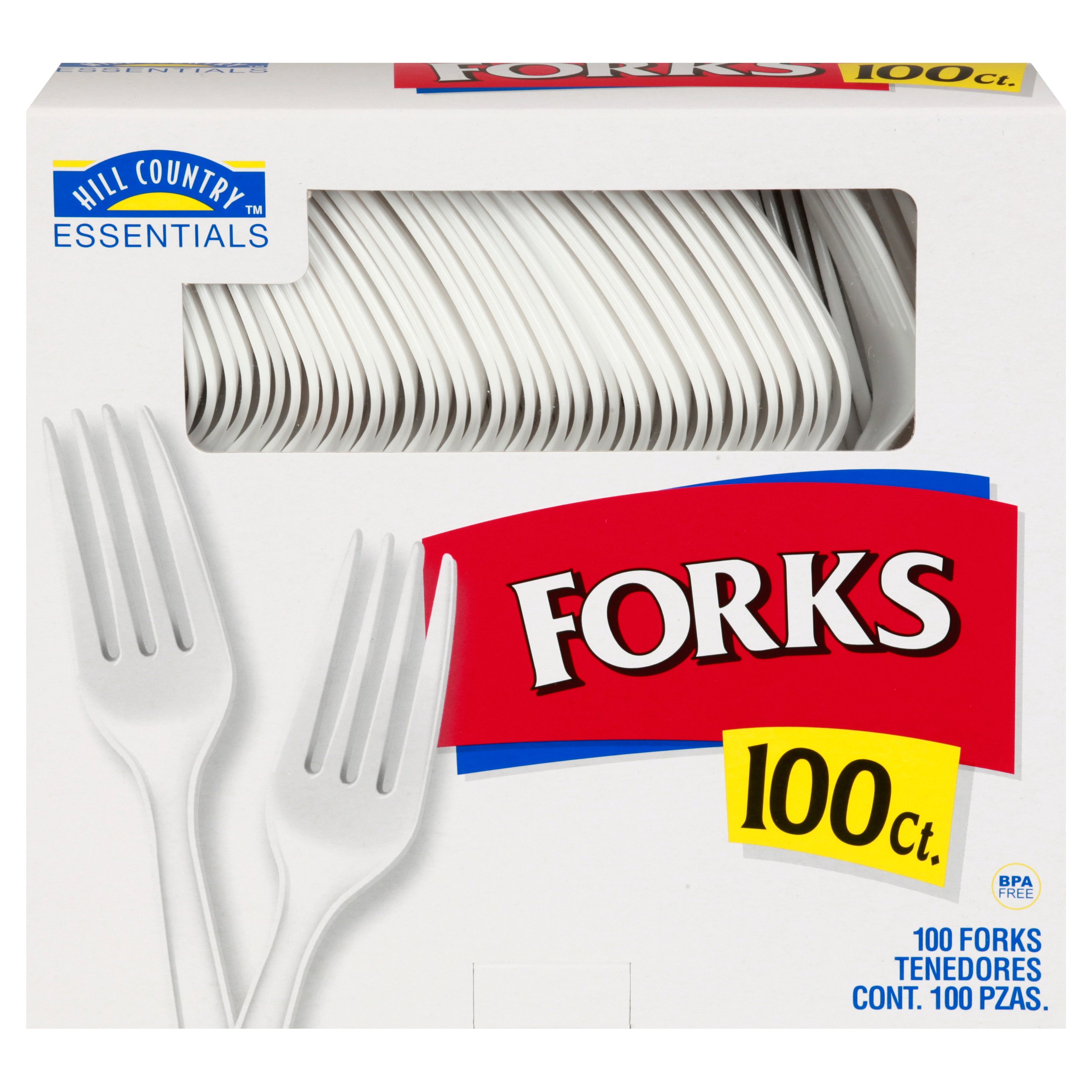 Hill Country Essentials Plastic Forks - White - Shop Flatware