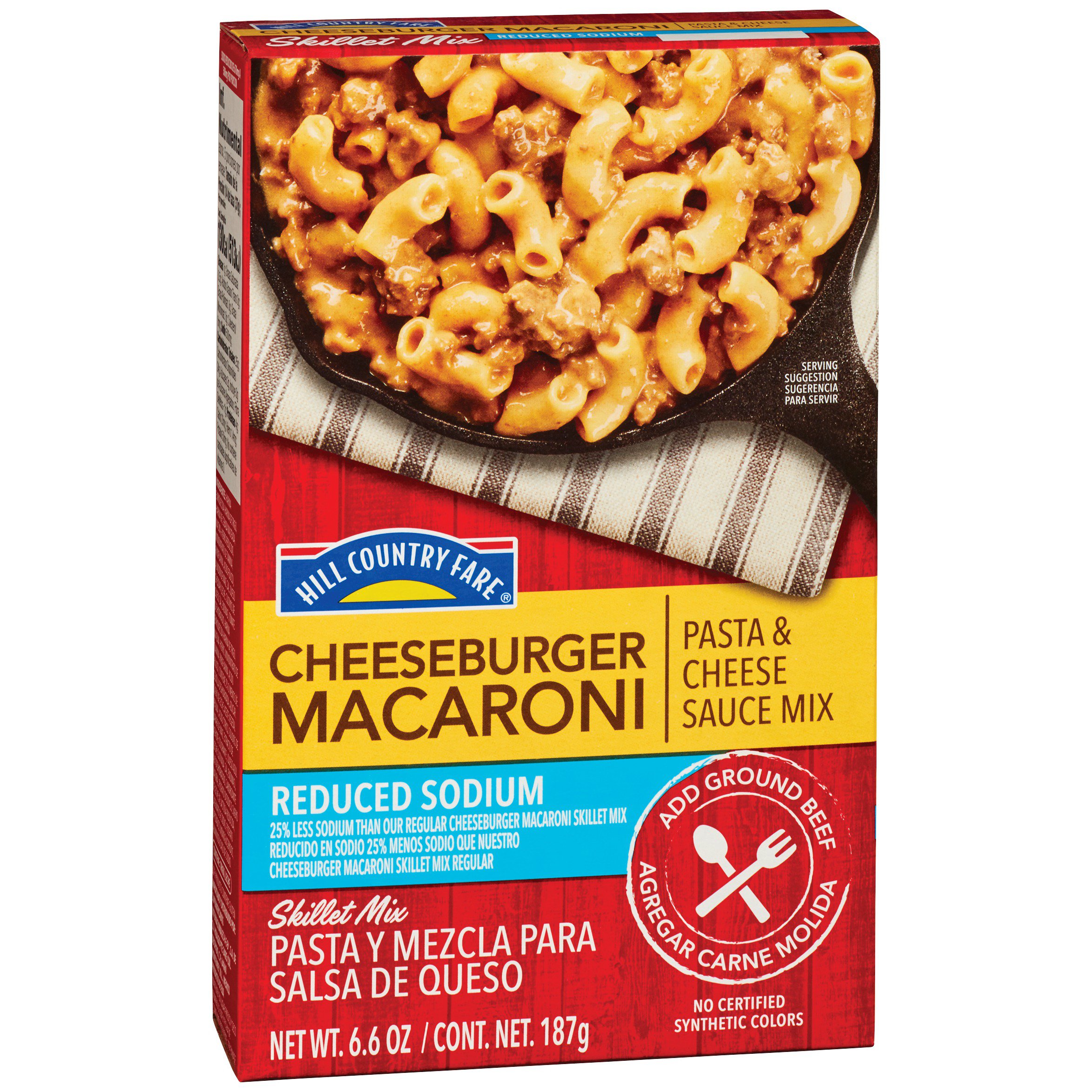 Hill Country Fare Reduced Sodium Cheeseburger Macaroni Skillet Mix