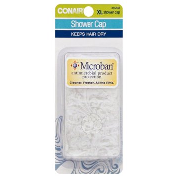Conair Extra-Large Shower Cap, Assorted Colors, EACH