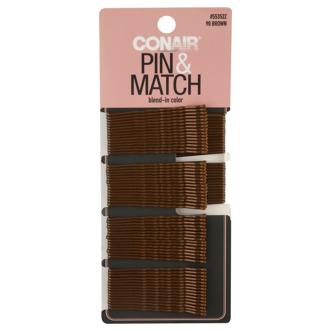 Conair Styling Essentials Secure Hold Brown Bobby Pins