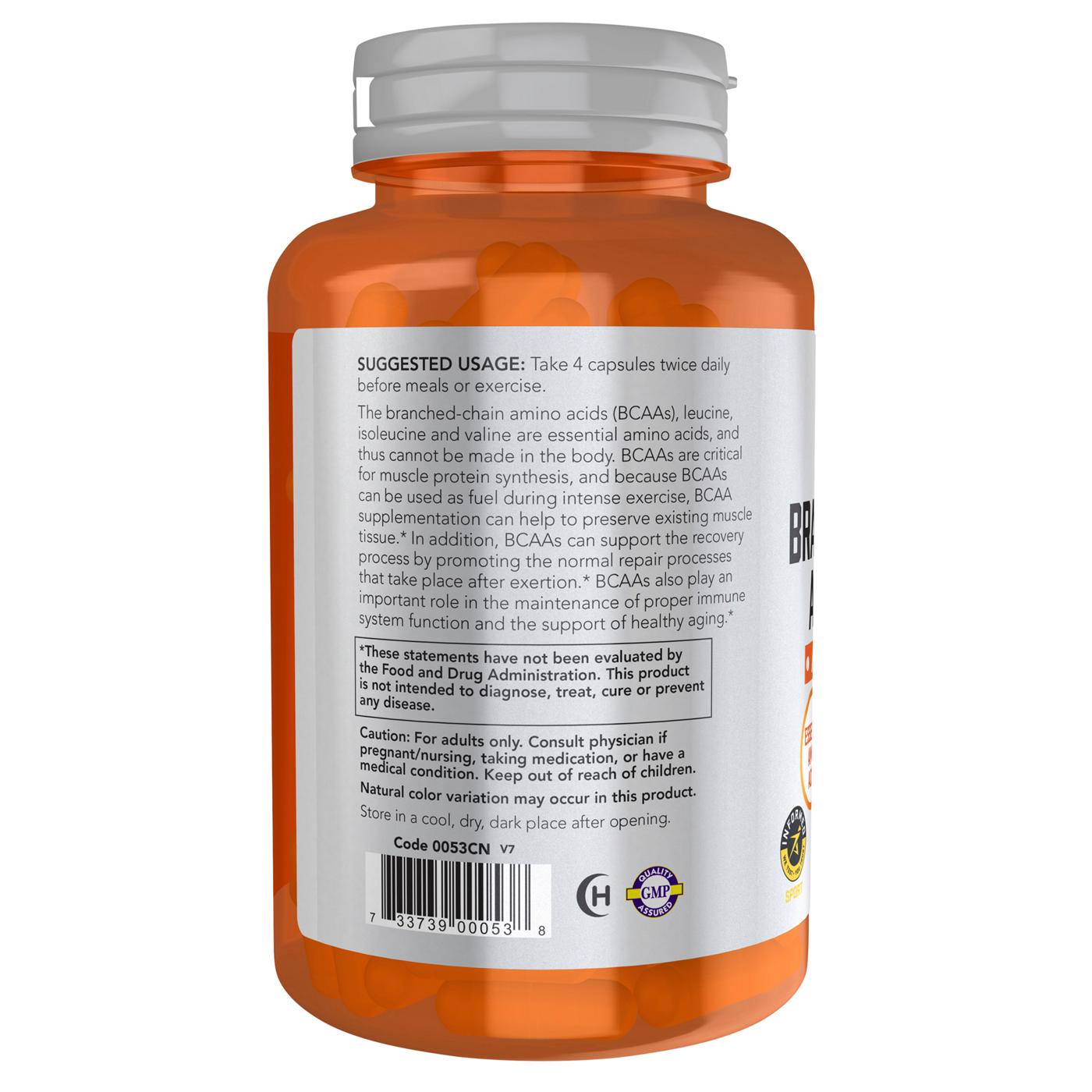 NOW Sports BranchedChain Amino Acids Veg Capsules Shop Diet