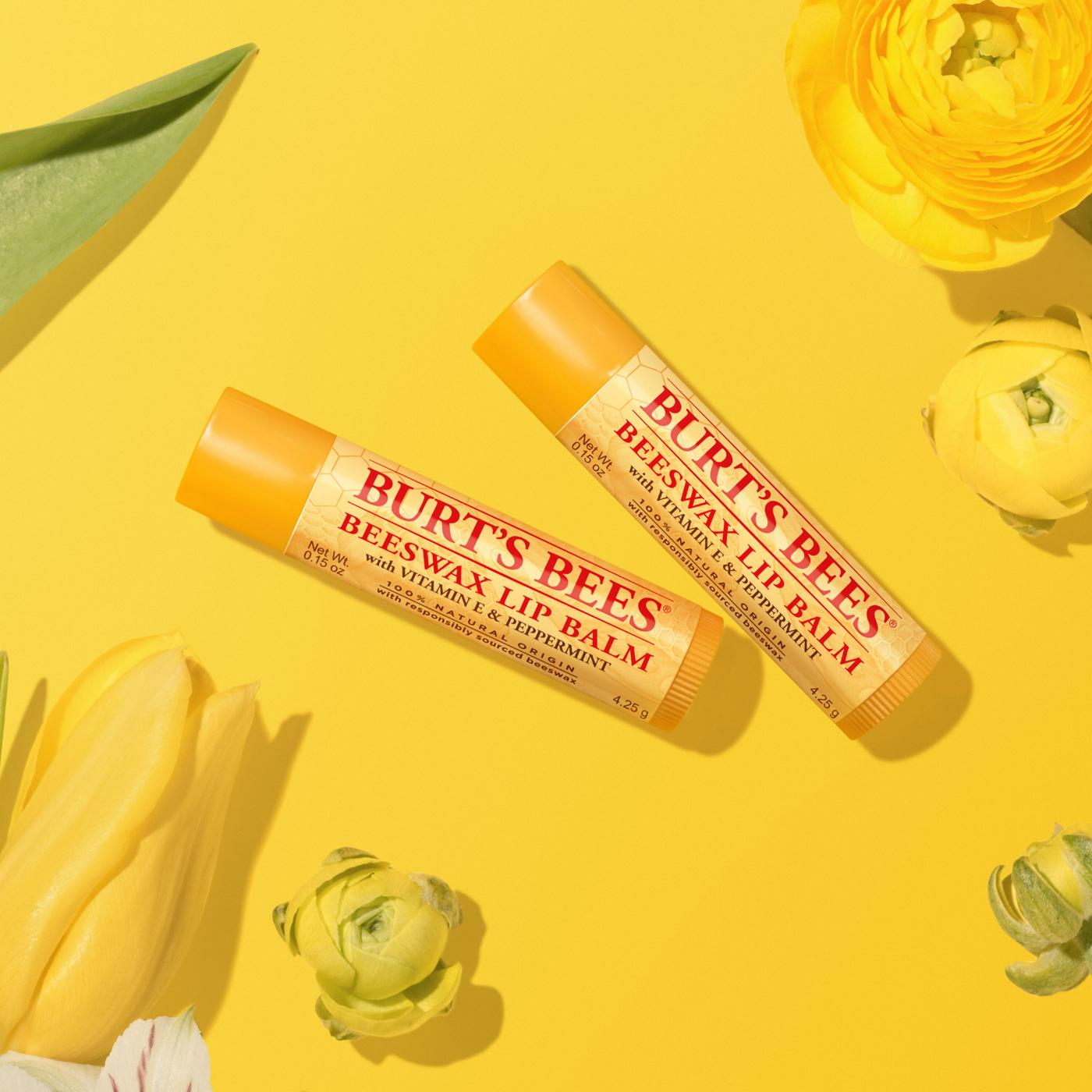Burt's Bees 100% Natural Moisturizing Lip Balm - Original Beeswax; image 2 of 12