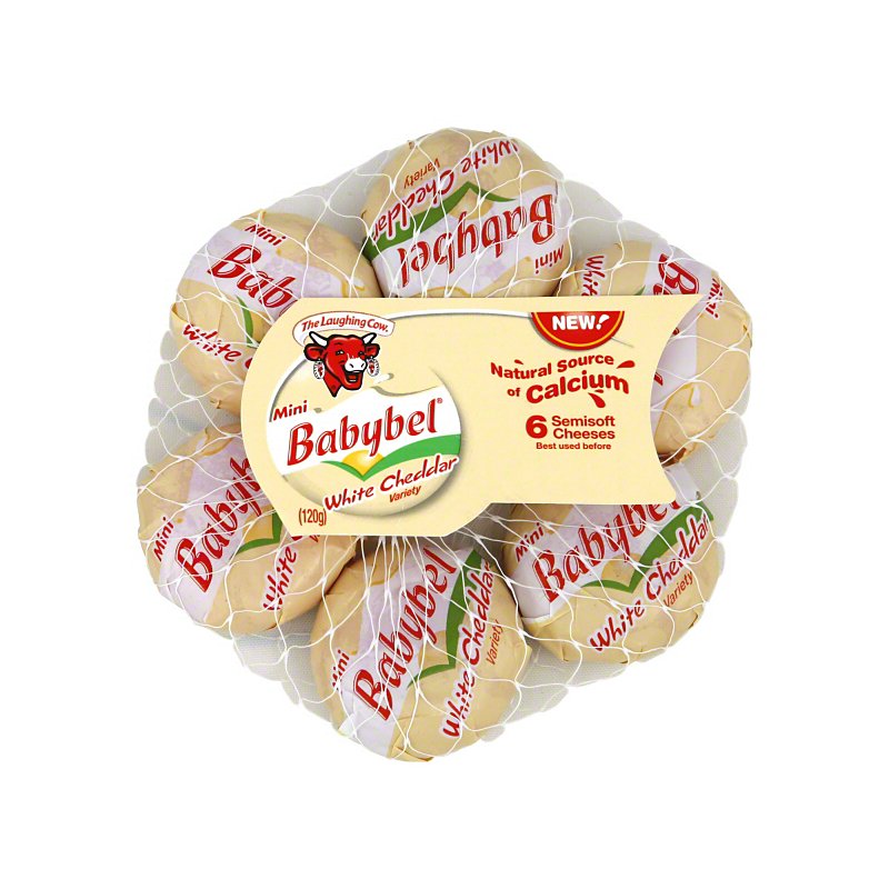 LAUGHING COW Mini Babybel Semi-Soft Cheese, Original, 7.5 Ounce (Pack of 12)