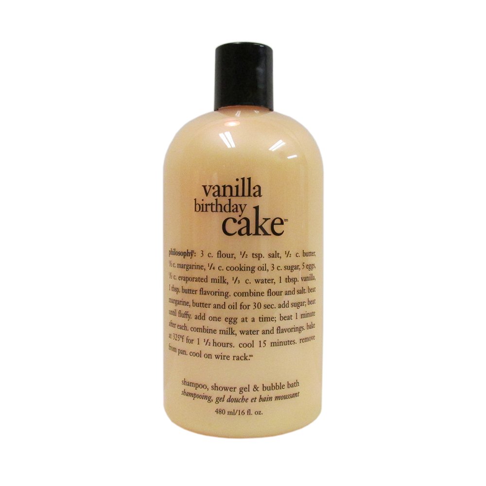 Philosophy Vanilla Birthday Cake 3In1 Shampoo Shower Gel and Bubble