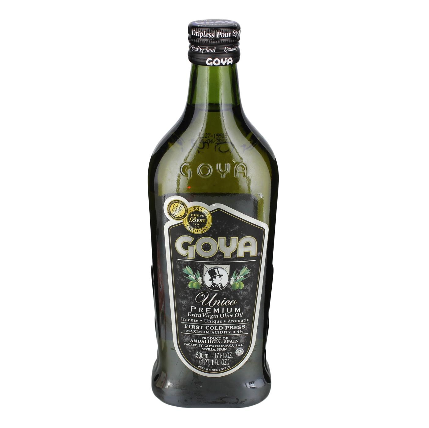 Goya Unico Premium Extra Virgin Olive Oil; image 1 of 2