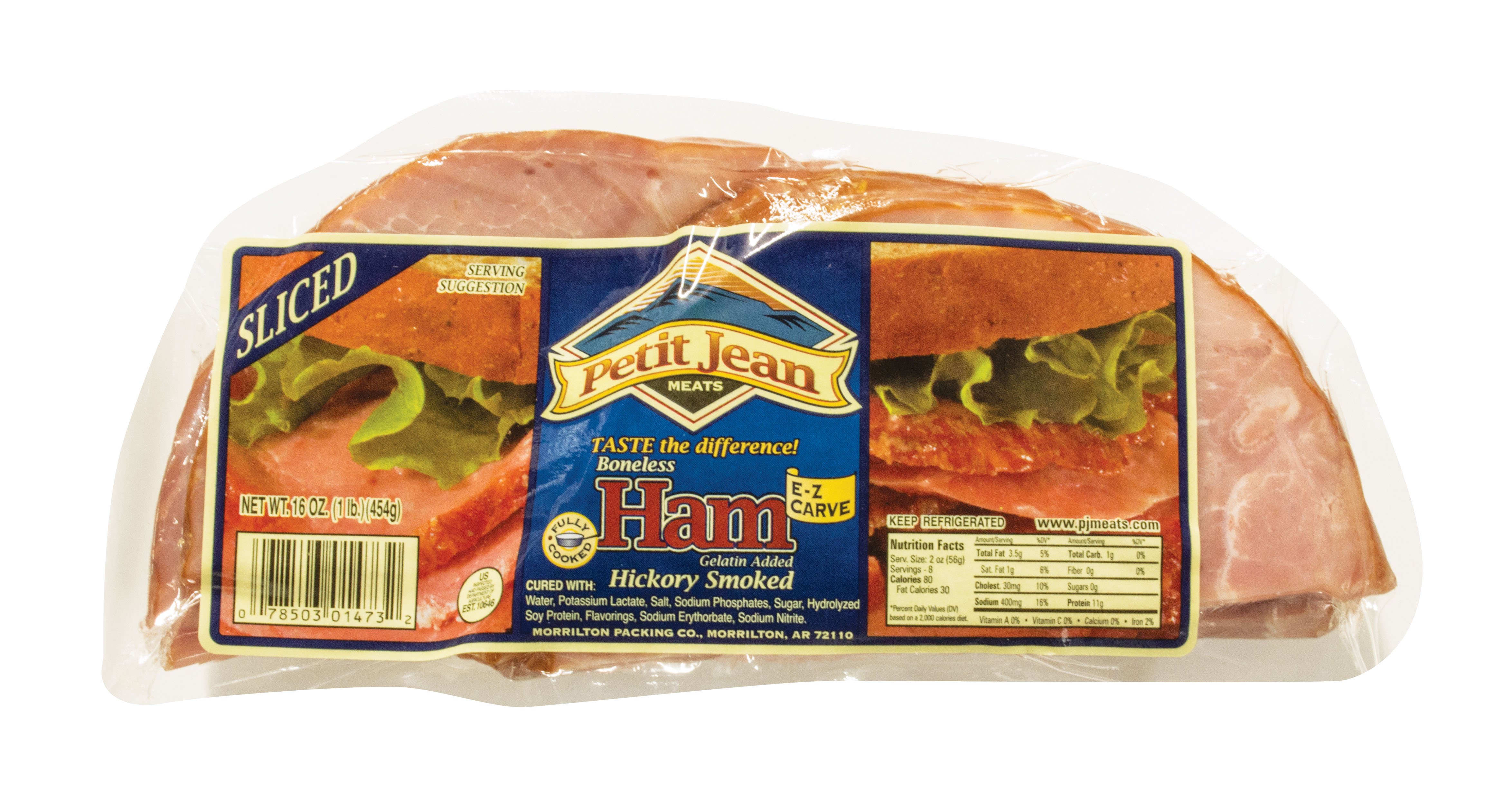 Petit Jean Boneless Hickory Smoked Sliced Ham Shop Meat at HEB