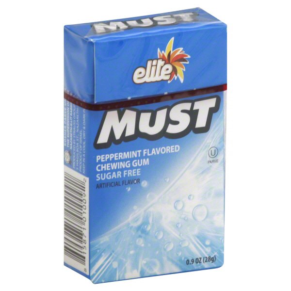 Elite Must Peppermint Flavored Sugar Free Chewing Gum - Shop Gum ...