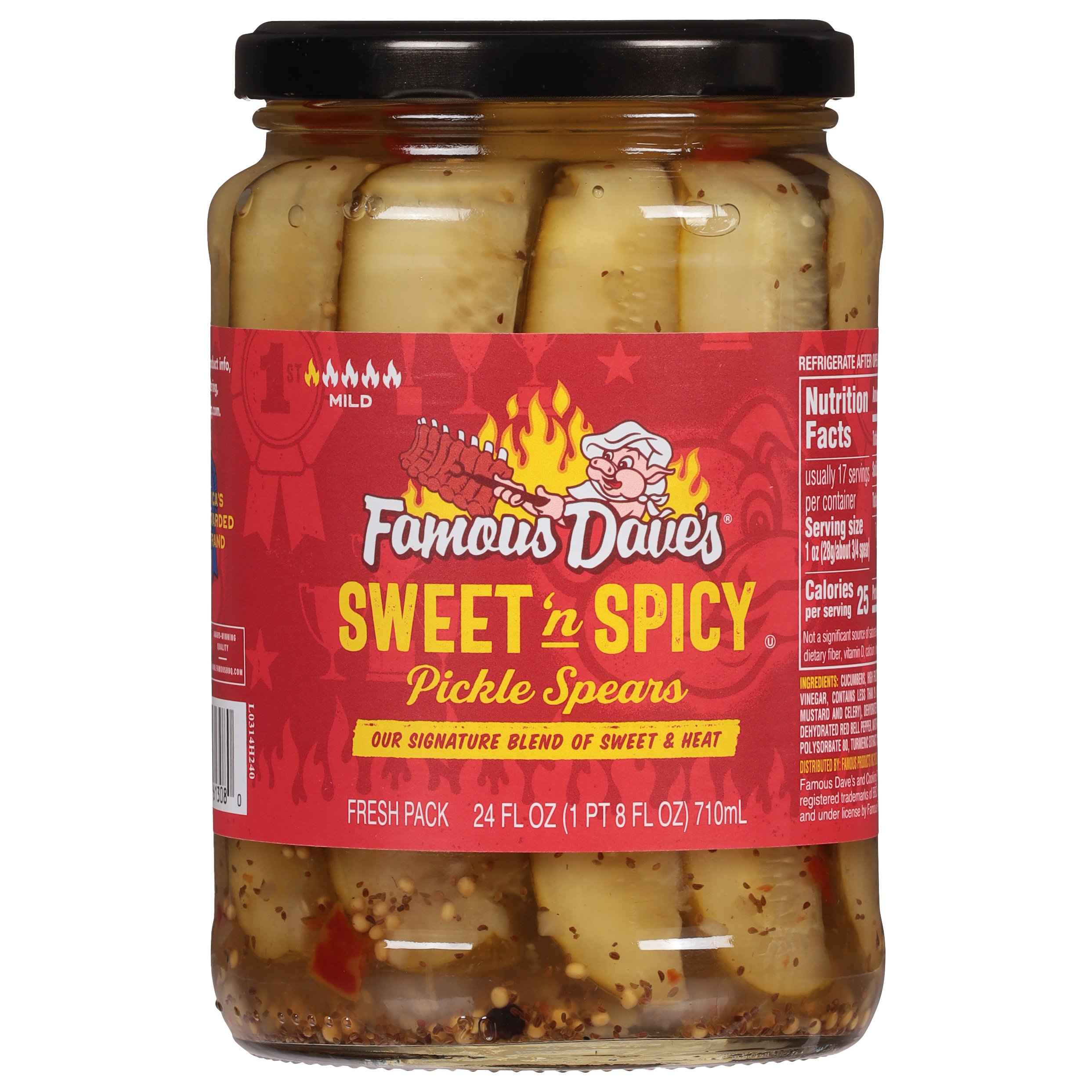 Famous Dave's Signature Spicy Pickle Spears Shop Vegetables at HEB