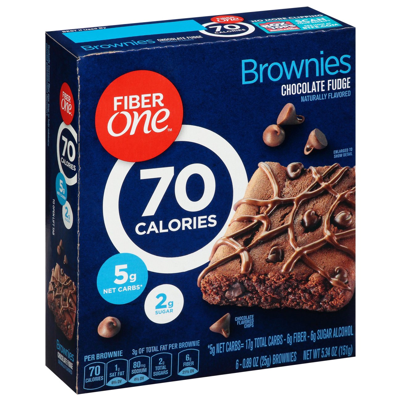 Fiber One 70 Calories Chocolate Fudge Brownies Shop Granola & snack