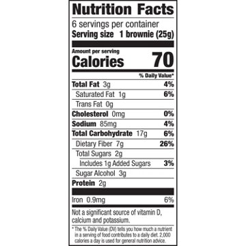 Fiber One 70 Calories Chocolate Fudge Brownies