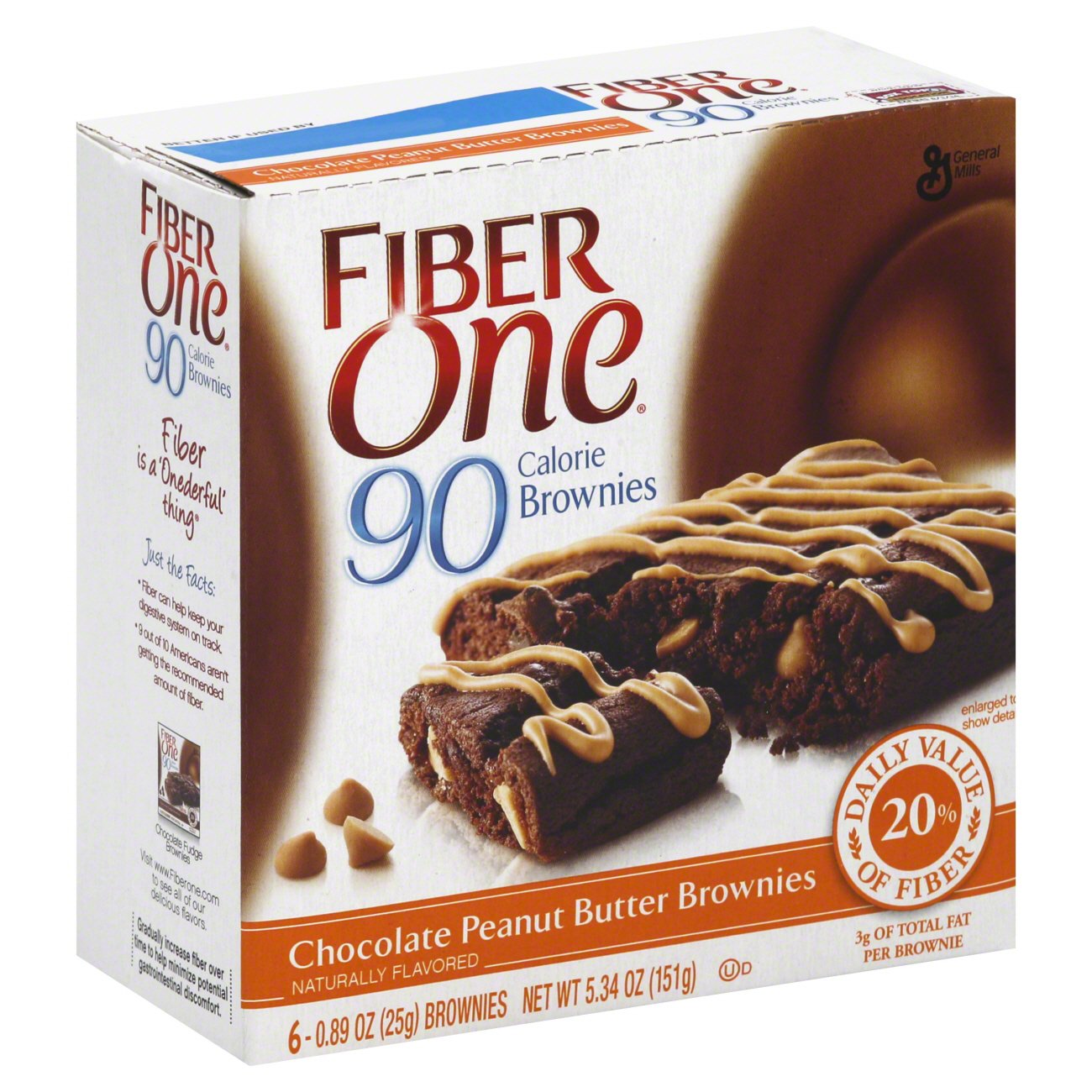Fiber One 90 Calorie Chocolate Peanut Butter Brownies Shop Granola
