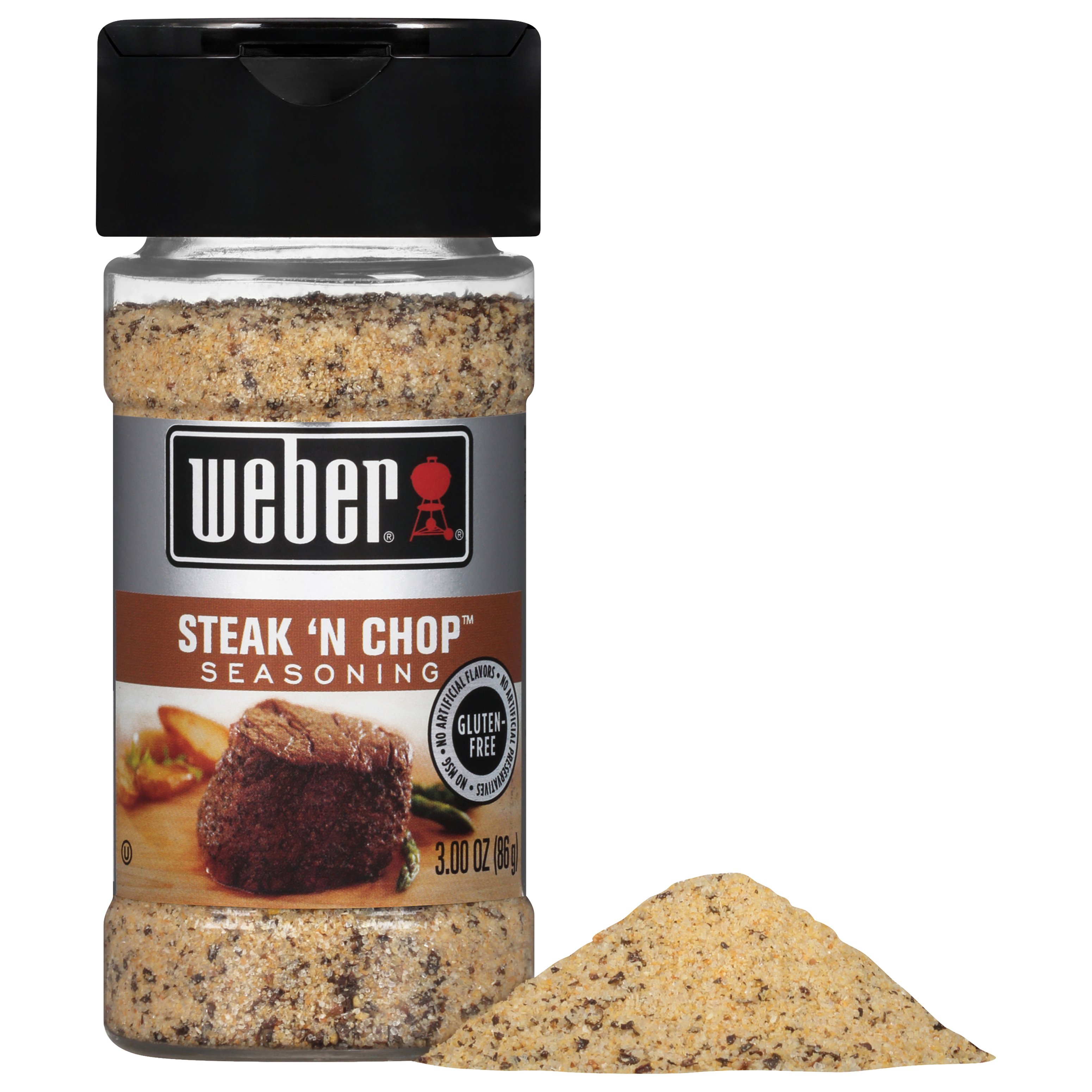 Weber Roasted Garlic & Herb Seasoning, Kosher, 2.75 Oz, Salt, Spices &  Seasonings