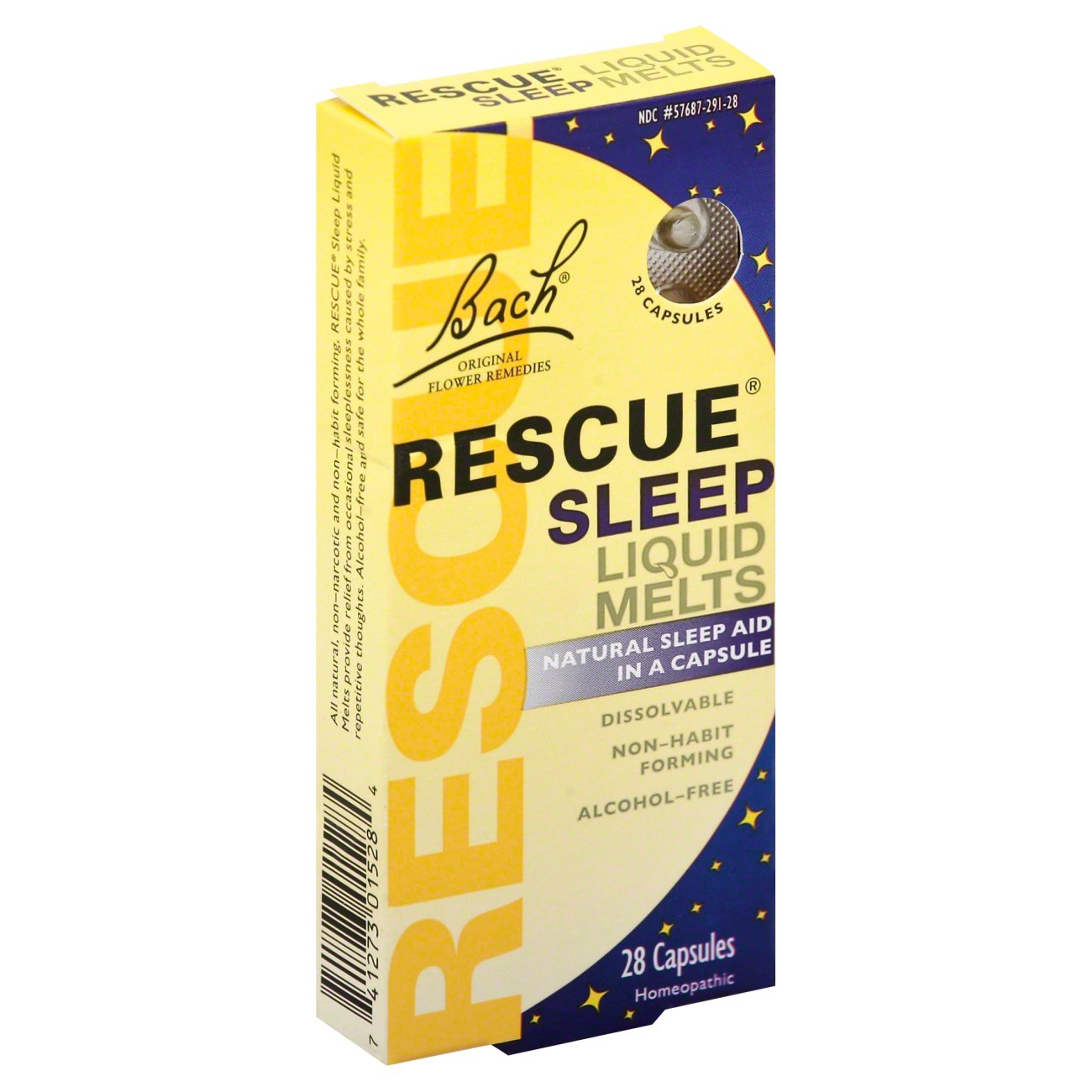 Bach Original Flower Remedies Rescue Sleep Liquid Melts, 28 ct