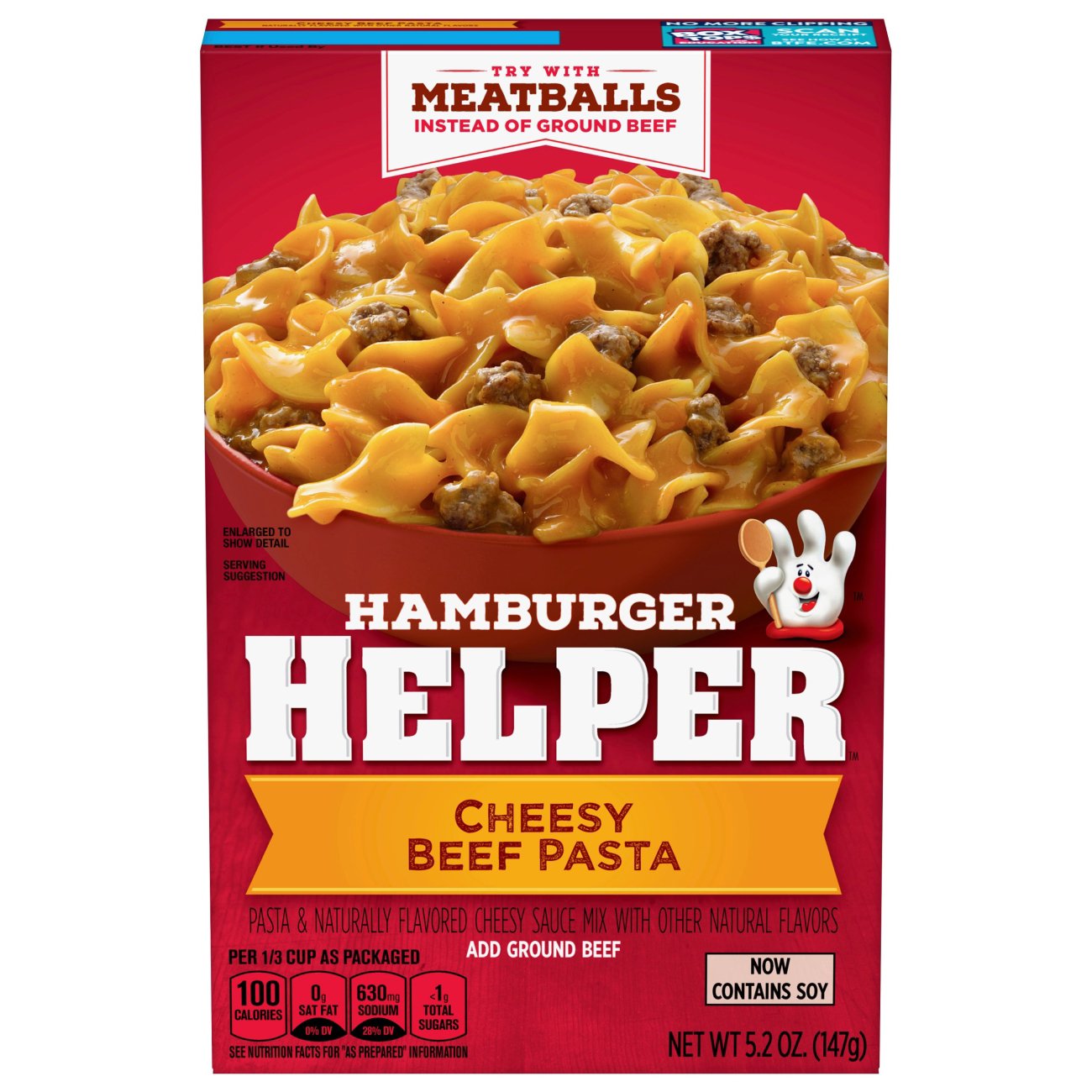 Hamburger Helper Cheesy Beef Pasta Shop Pantry Meals At H E B