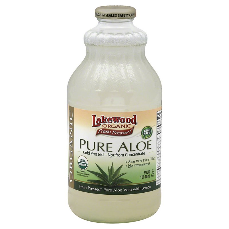 zelf Obsessie Aquarium Lakewood Organic Fresh Pressed Pure Aloe Juice - Shop Juice at H-E-B