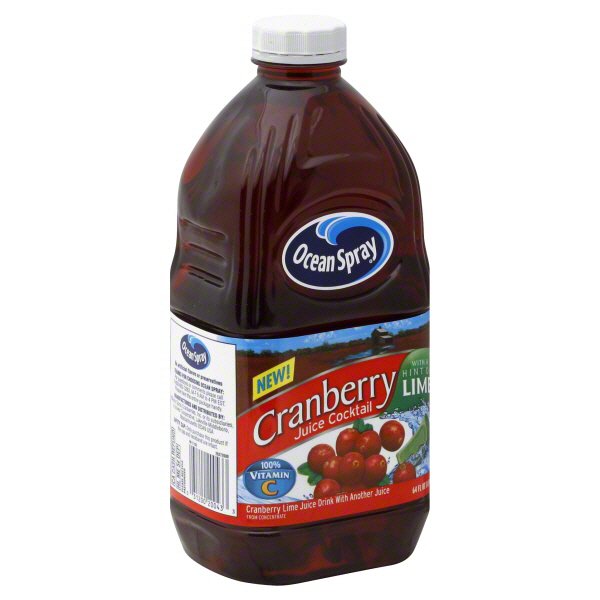 Ocean Spray Cranberry Juice Cocktail With a Hint of Lime Shop Juice