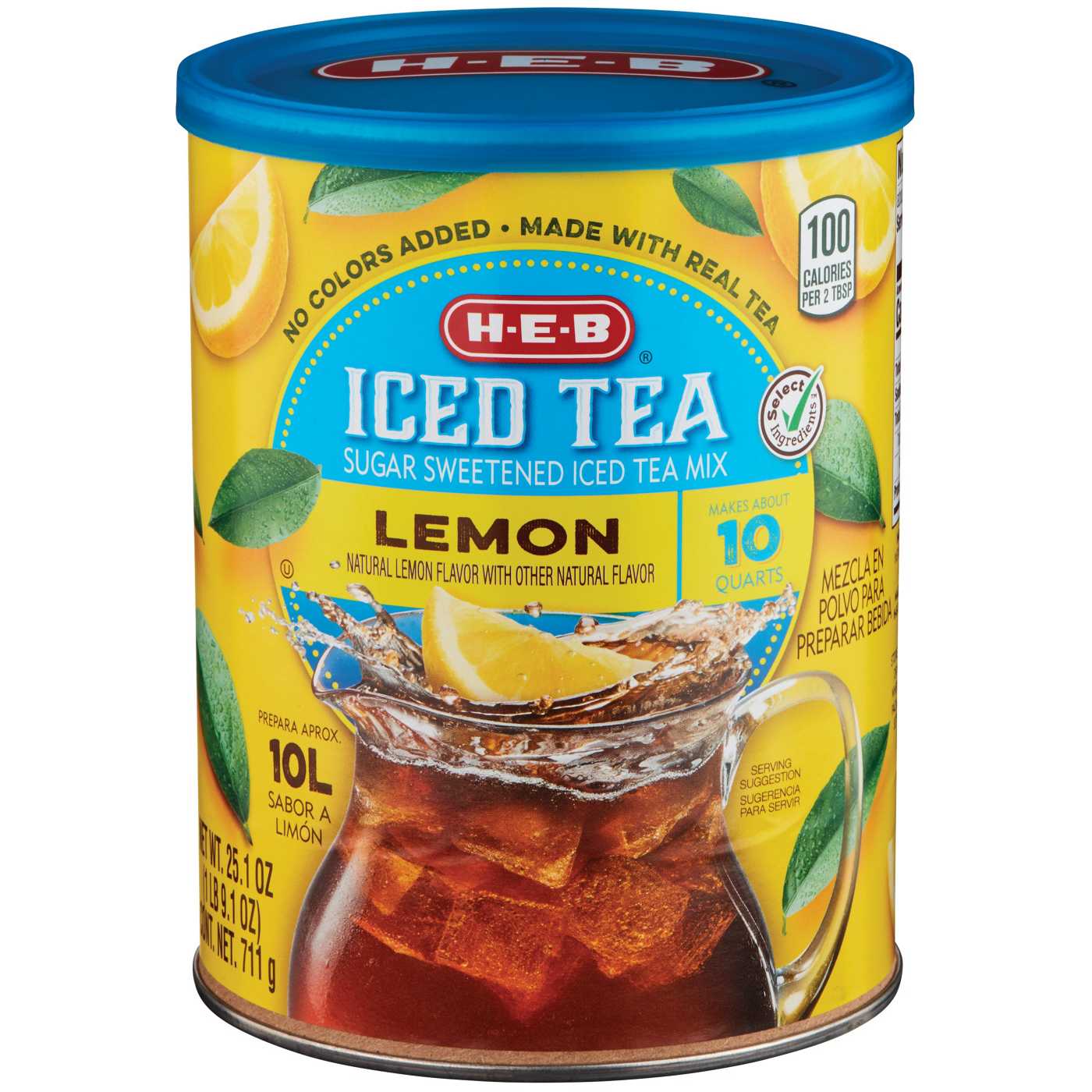 HEB Sugar Sweetened Iced Tea Mix Lemon Shop Tea at HEB