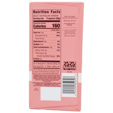 Central Market Organic 71% Cacao Dark Chocolate Bar - Pomegranate Raspberry 