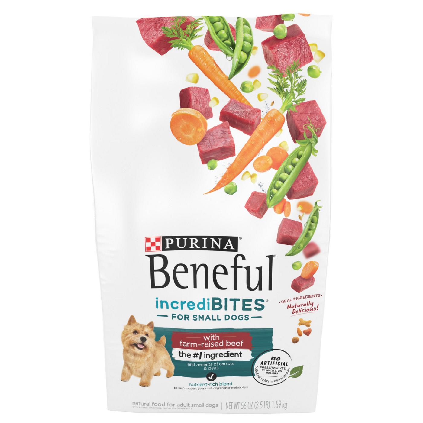 Beneful Purina Beneful IncrediBites With Farm-Raised Beef, Small Breed Dry Dog Food; image 1 of 5