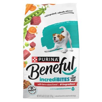 Beneful Purina Incredibites Natural Small Breed Dry Dog Food - Farm-Raised Beef
