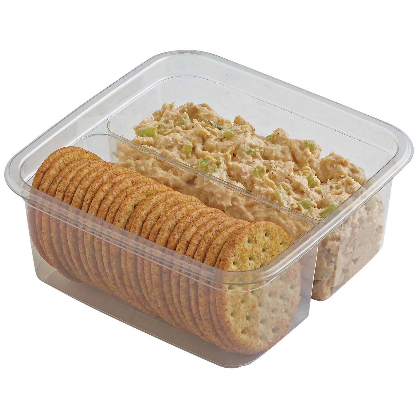 Meal Simple by H-E-B Rotisserie Chicken Salad & Crackers; image 1 of 2