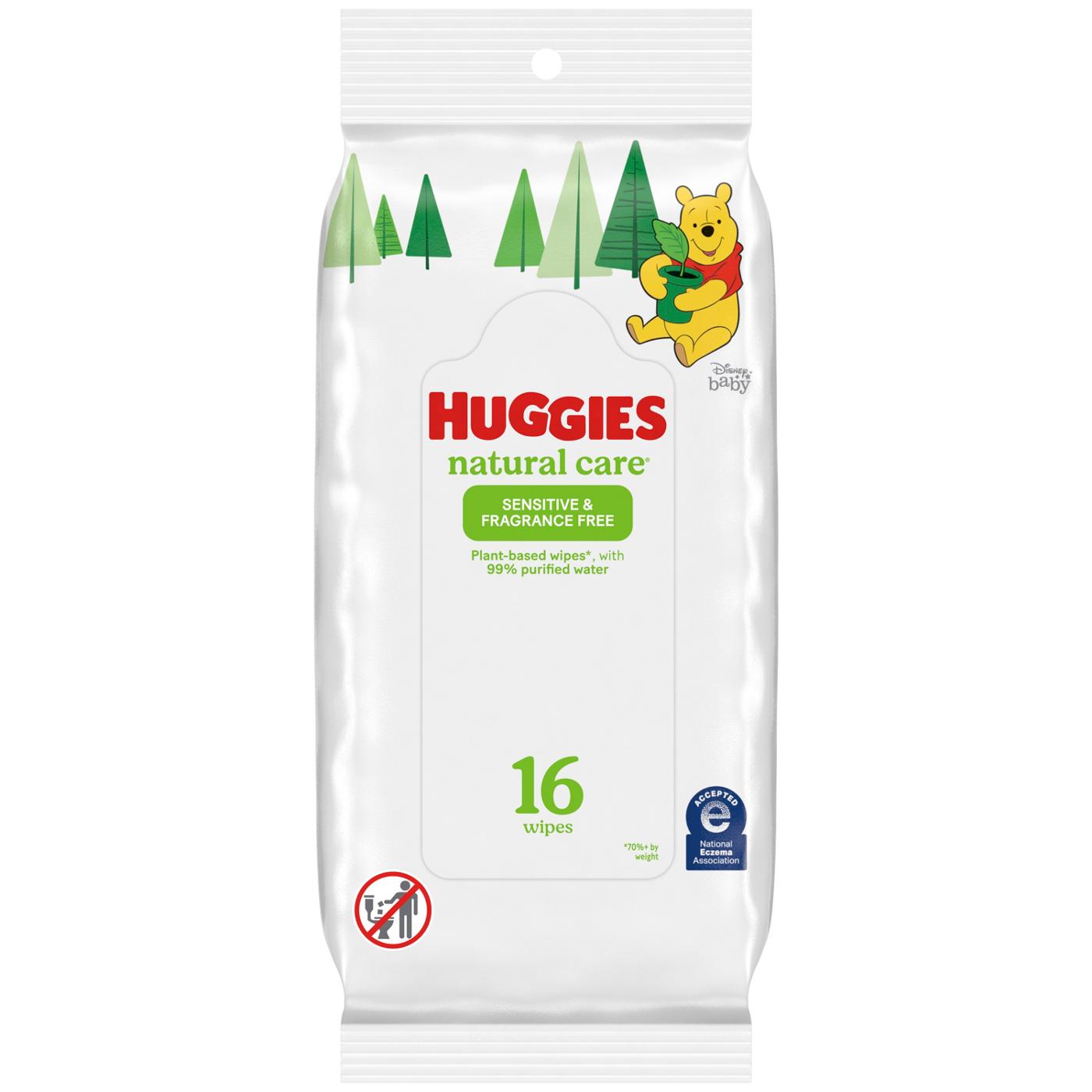 Huggies Natural Care Sensitive Baby Wipes - Fragrance Free; image 1 of 8
