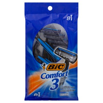 BIC Comfort 3 Disposable Razors, 8 ct