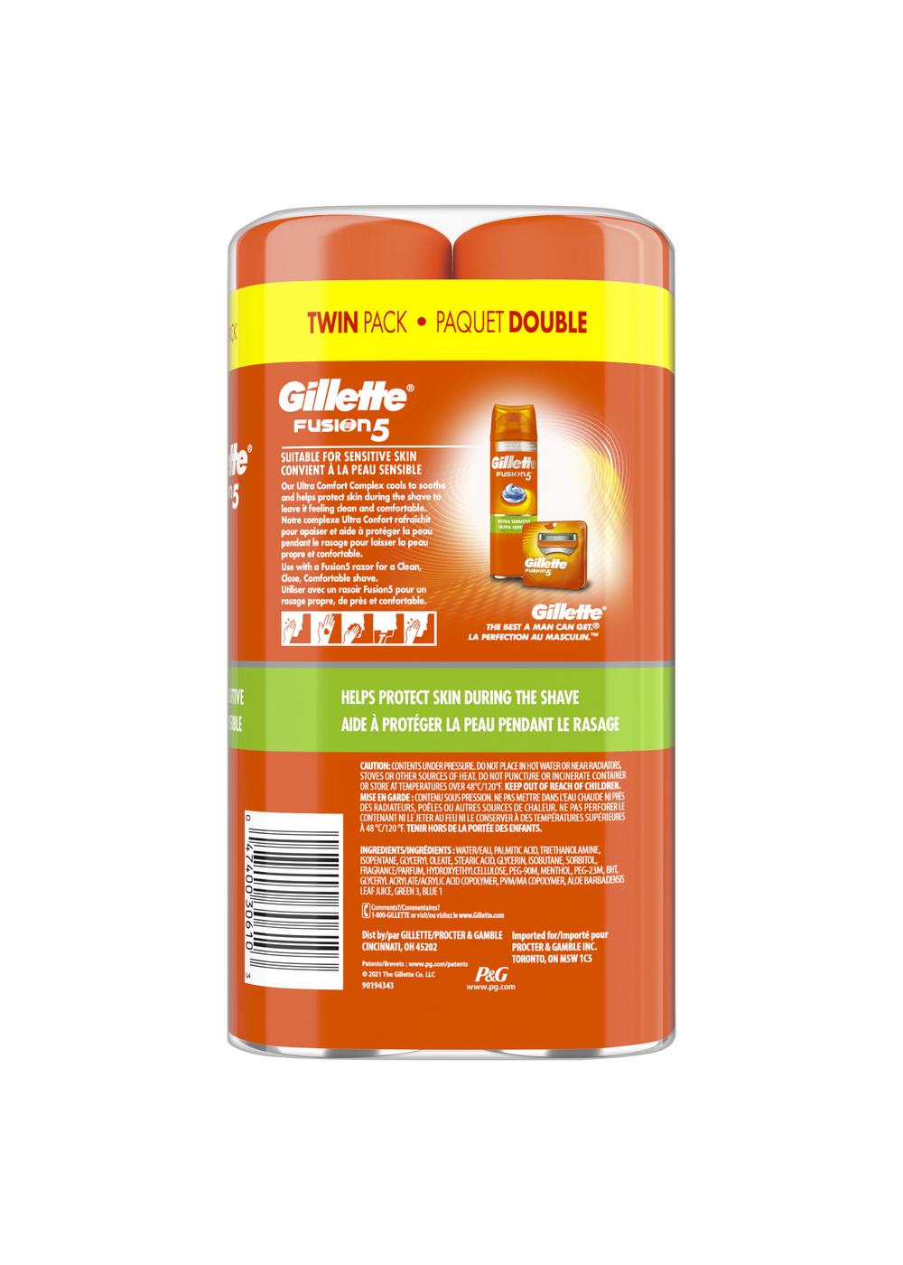 Gillette Fusion5 Shave Gel - Ultra Sensitive; image 3 of 9