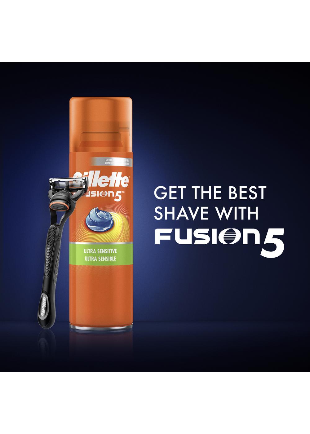 Gillette Fusion5 Shave Gel Twin Pack -  Ultra Sensitive; image 6 of 8