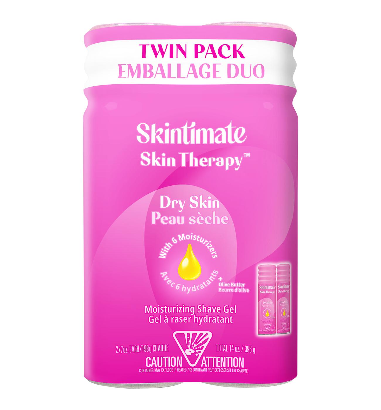 Skintimate Skin Therapy Dry Skin Shave Gel - Twin Pack; image 1 of 6