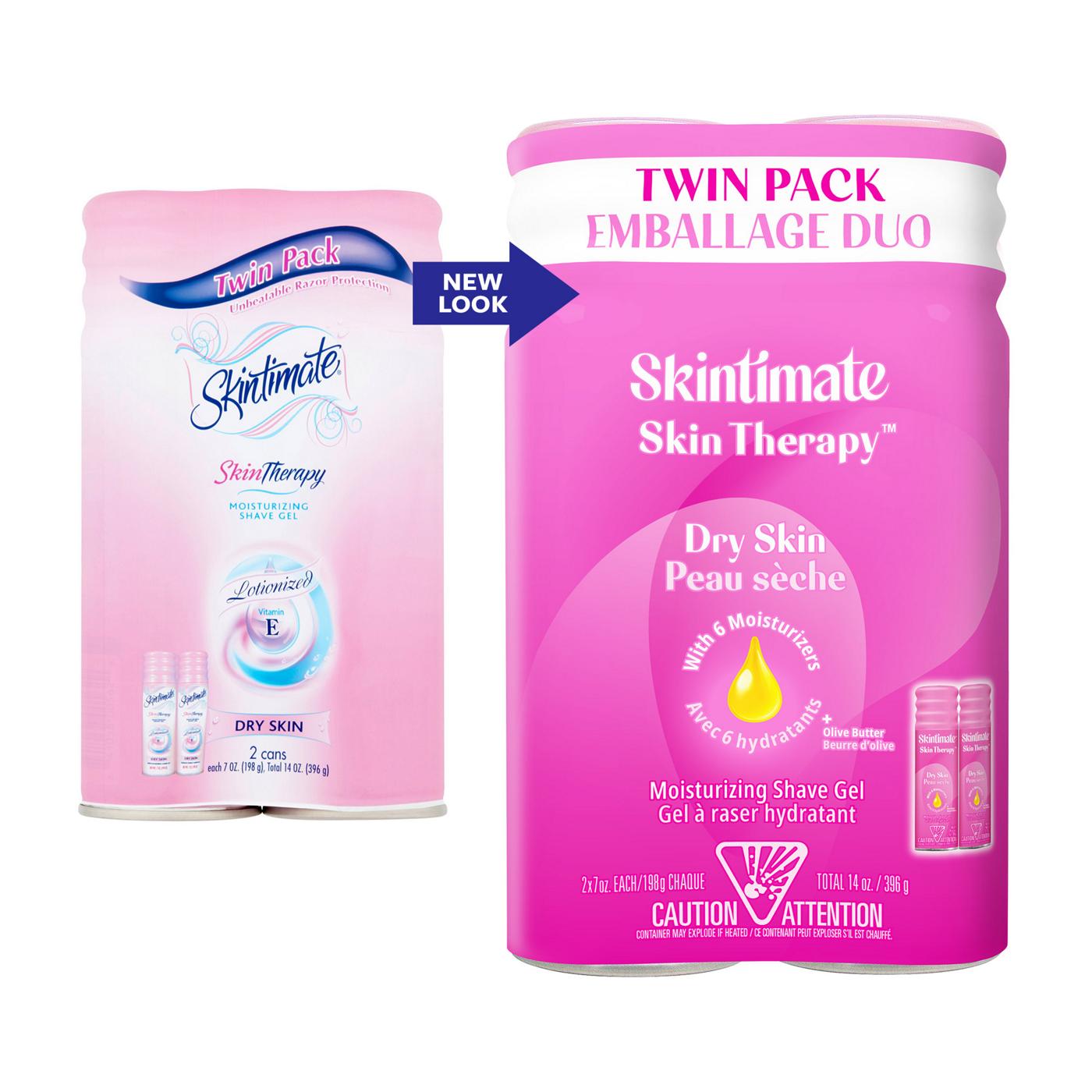 Skintimate Skin Therapy Dry Skin Shave Gel - Twin Pack; image 5 of 6