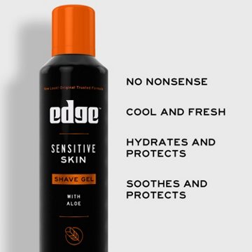 Edge Sensitive Skin Shave Gel with Aloe, Twin Pack, 14 oz
