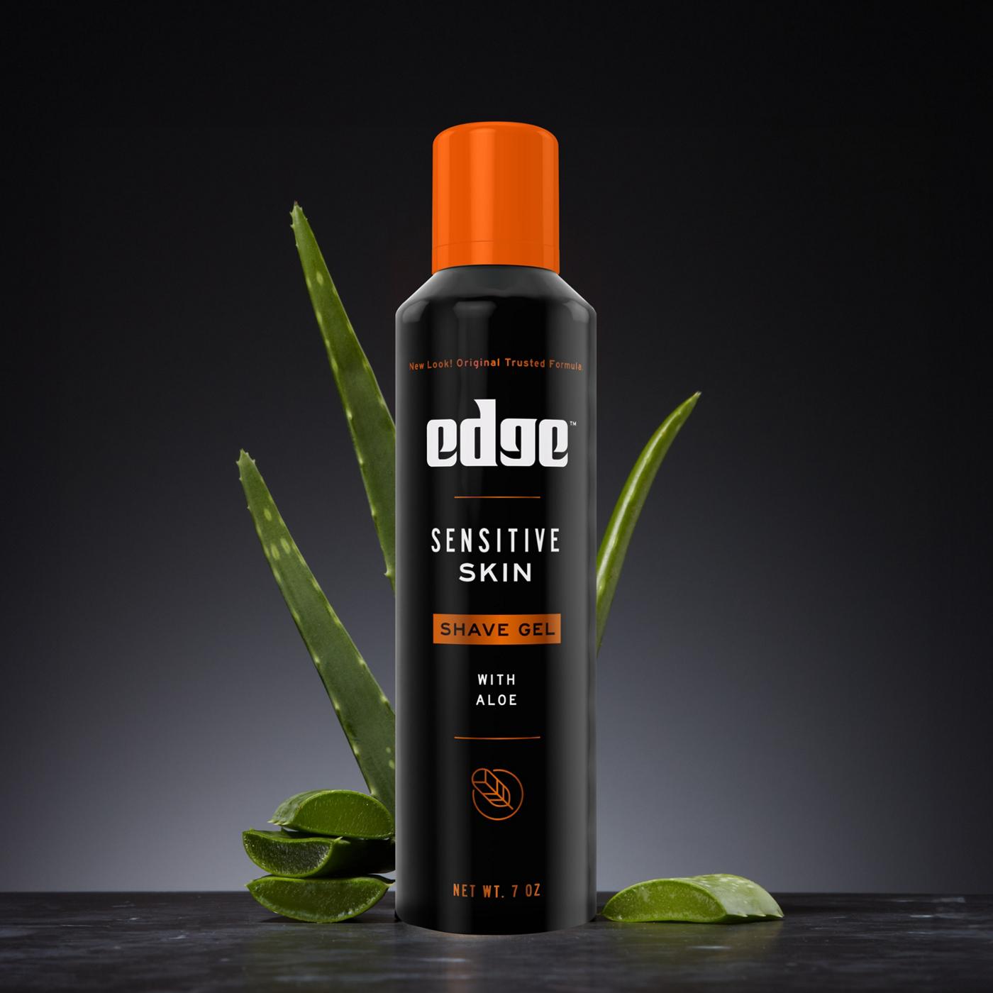 Edge Sensitive Skin Shave Gel with Aloe, Twin Pack; image 5 of 9