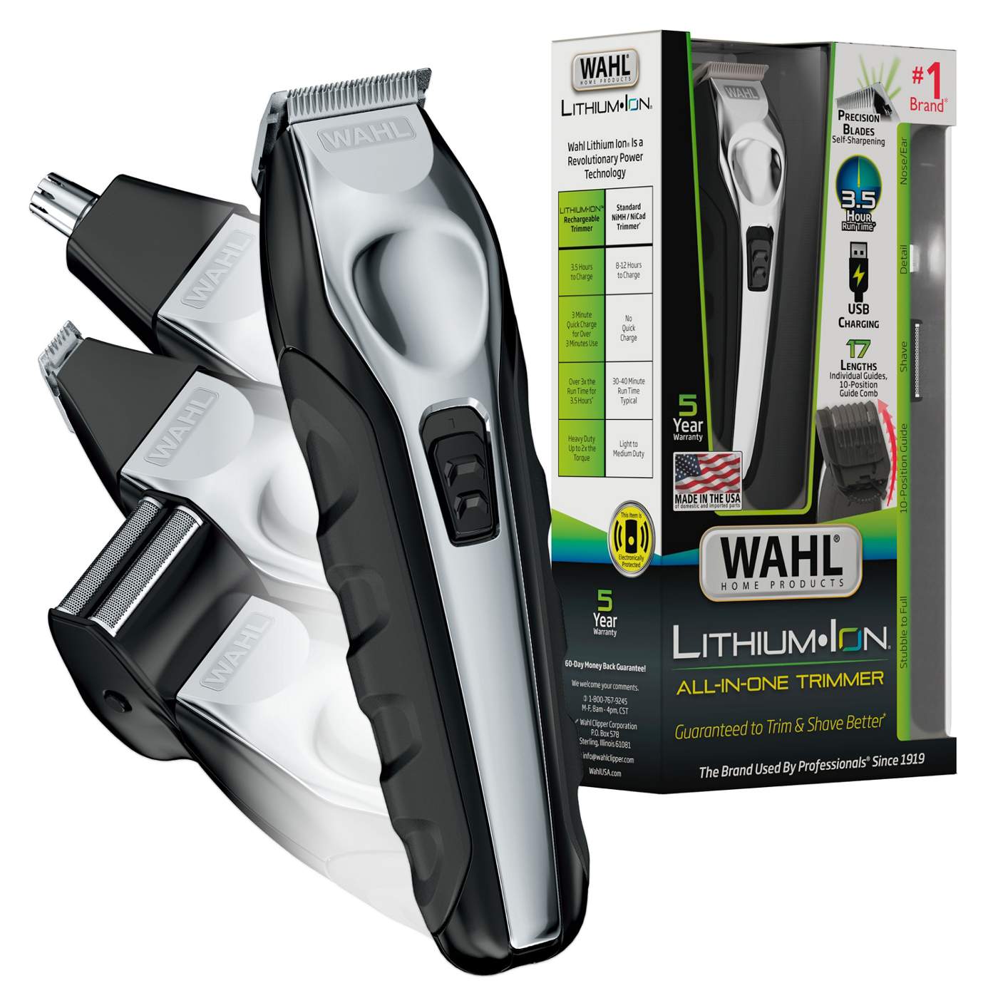 Wahl All-in-one Rechargeable Lithium Ion Grooming Kit; image 5 of 10
