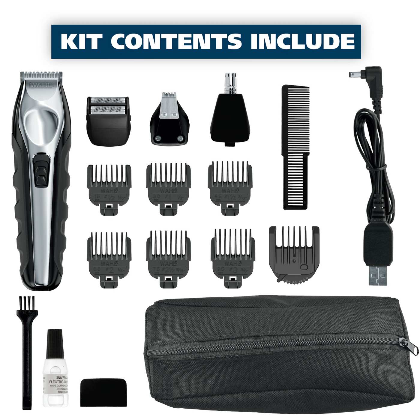 Wahl All-in-one Rechargeable Lithium Ion Grooming Kit; image 7 of 10