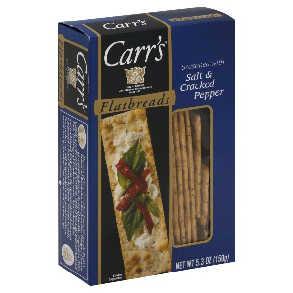 Carr's Salt and Cracked Pepper Flatbreads Shop Crackers & Breadsticks