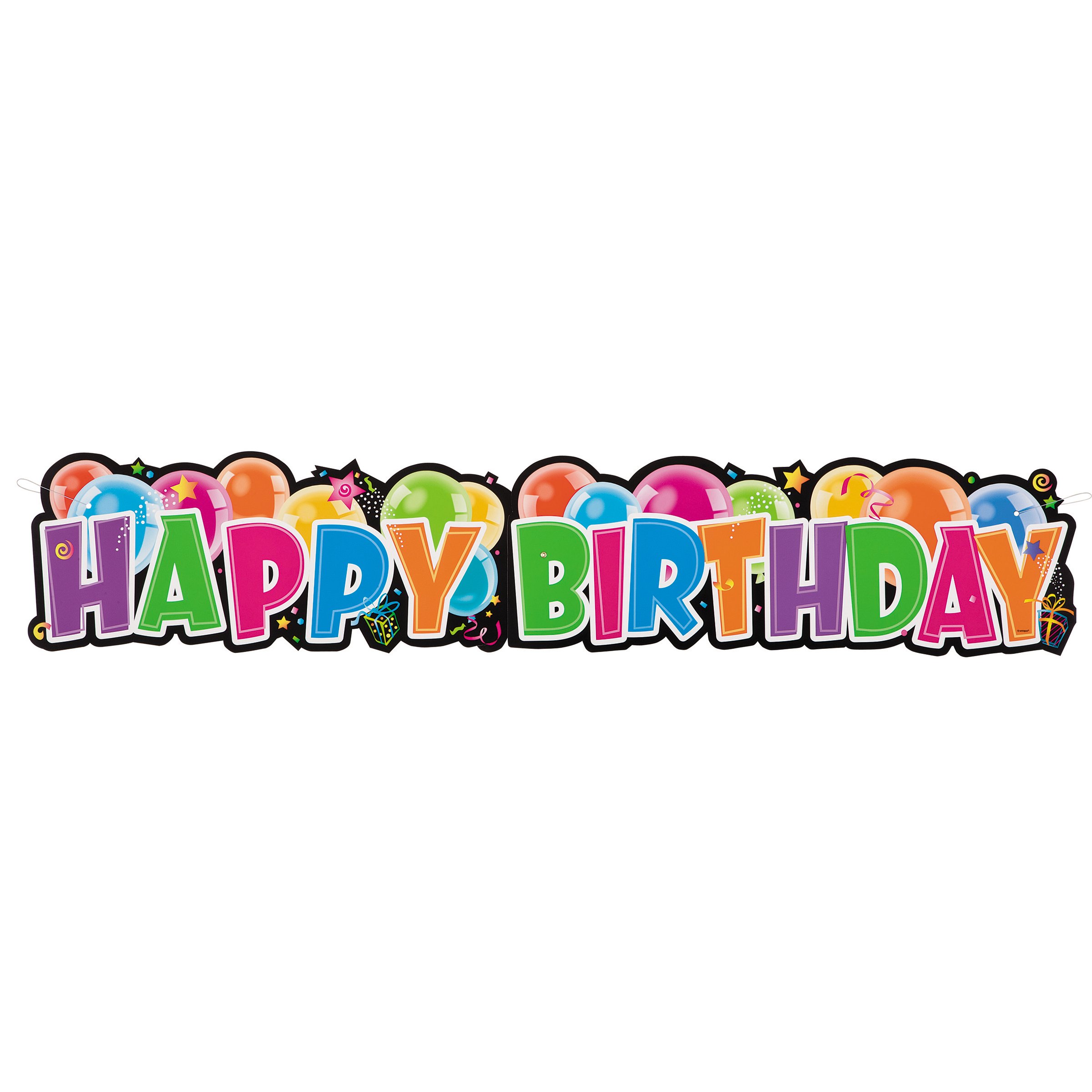 Unique Giant Happy Birthday Banner - Shop Party Supplies ...