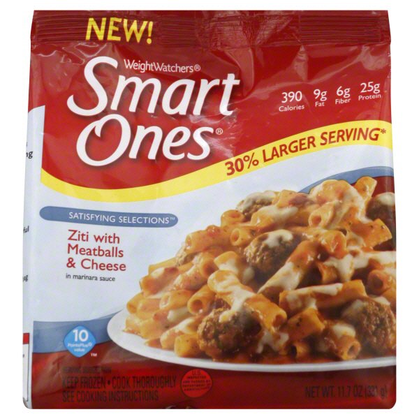 Smart Ones Satisfying Selections Ziti With Meatballs & Cheese - Shop ...