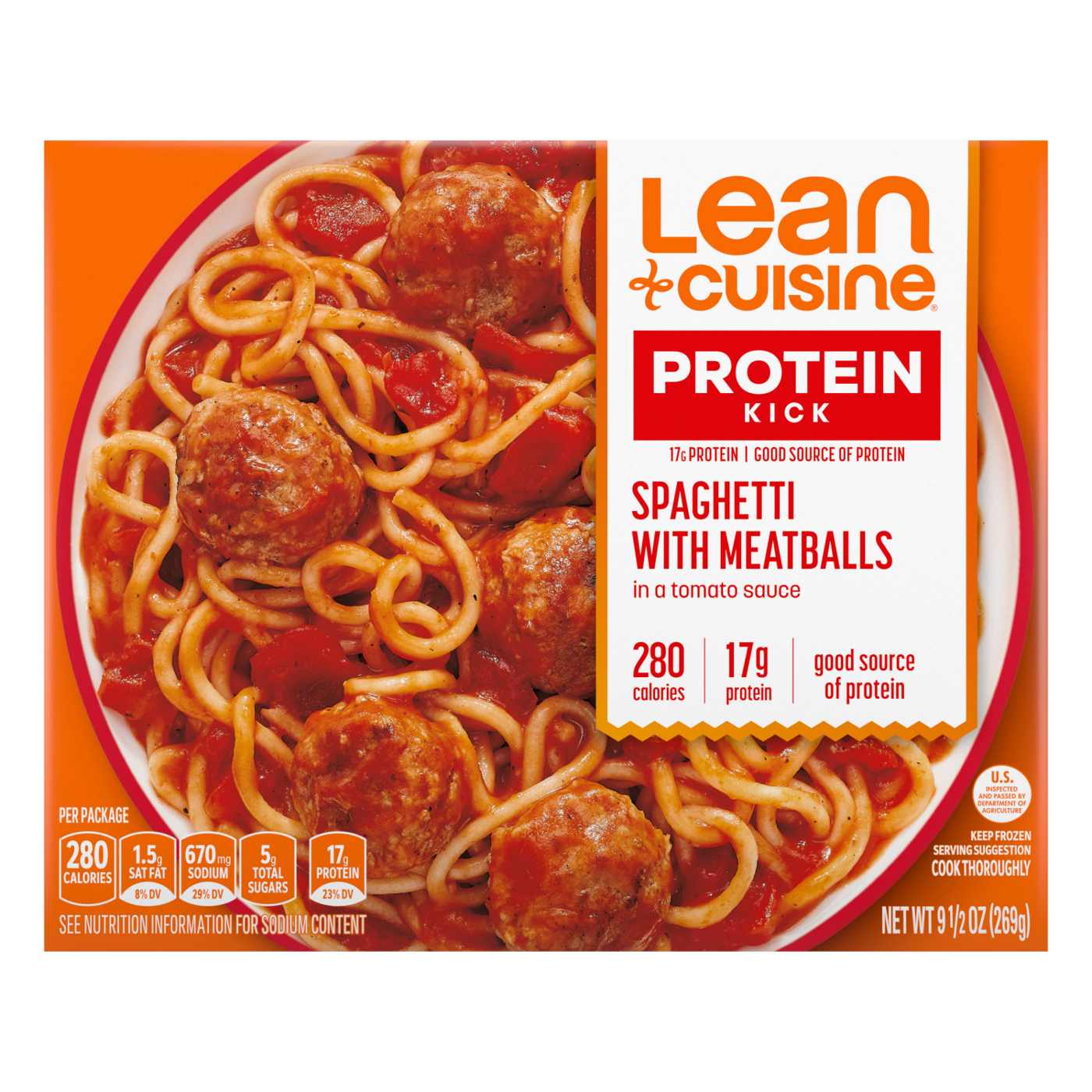 Lean Cuisine 17g Protein Spaghetti & Meatballs Frozen Meal; image 1 of 7