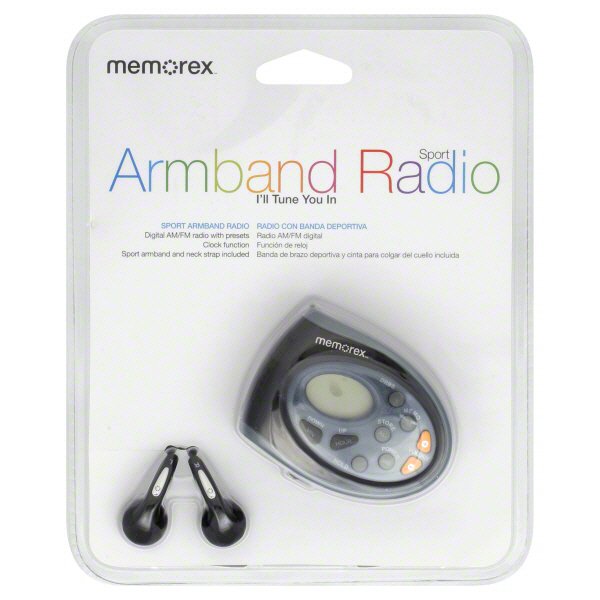 Memorex Arm Band Radio With Earbuds Shop Radios & Alarm Clocks at HEB