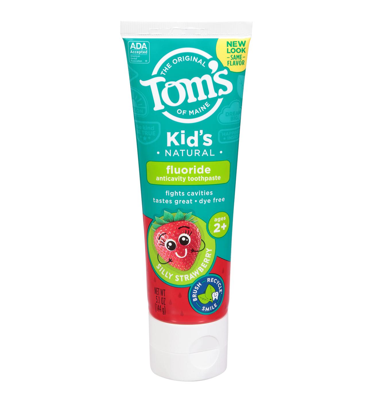 Tom's of Maine Children's Fluoride Toothpaste - Strawberry; image 1 of 5