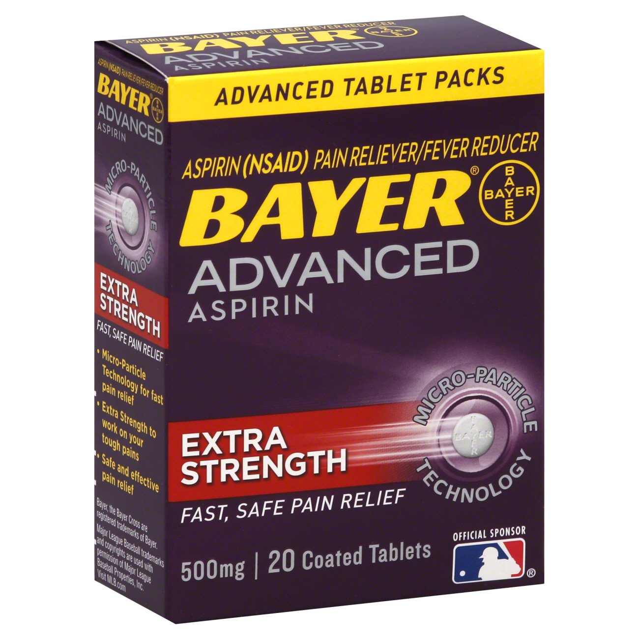 Bayer Advanced Aspirin Extra Strength Pain Reliever/Fever Reducer 500
