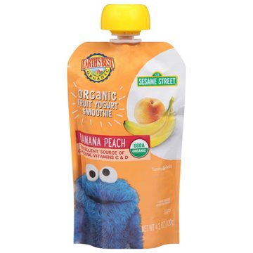 Earth's Best Organic Fruit Yogurt Smoothie Pouch - Peach Banana