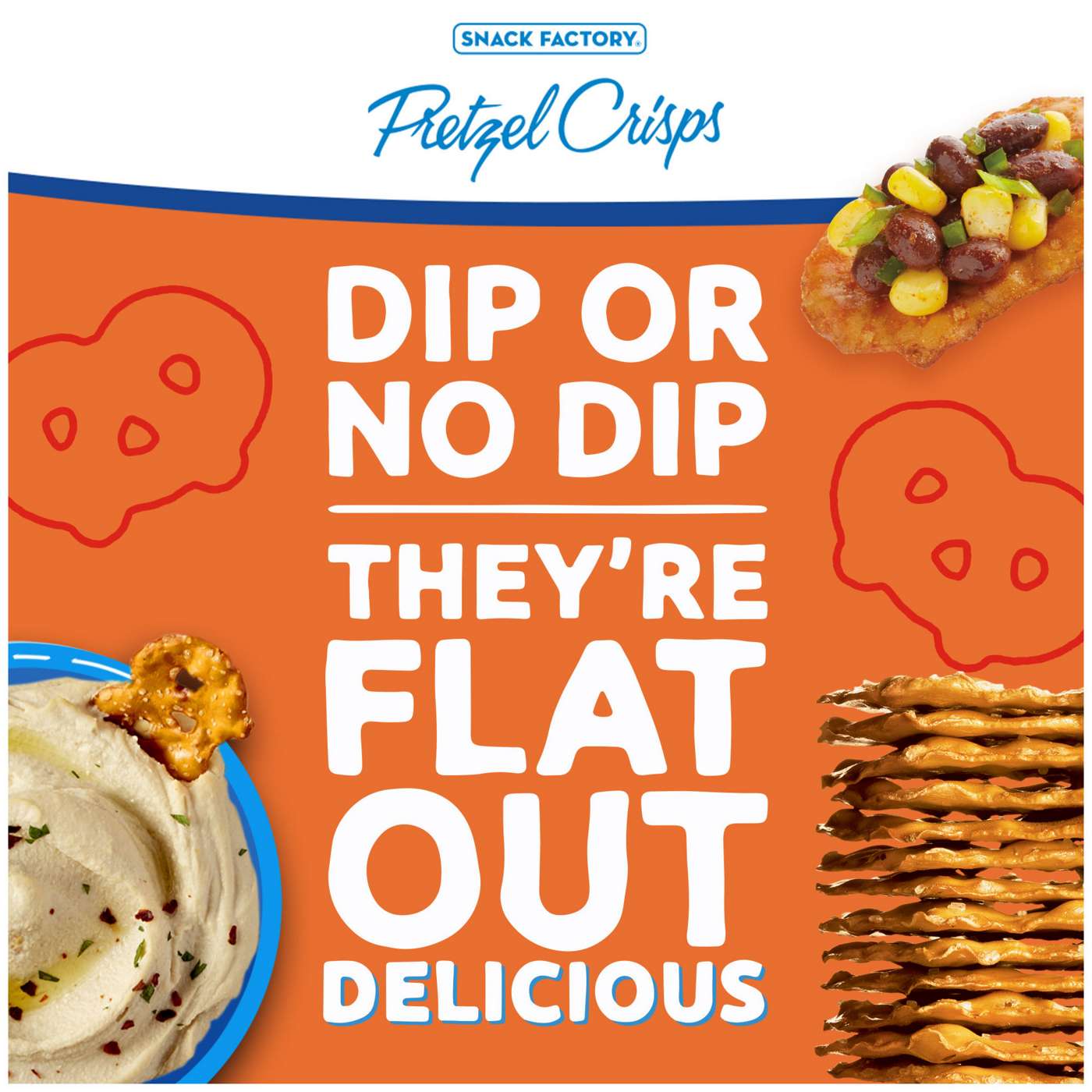 Snack Factory Buffalo Wing Pretzel Crisps; image 4 of 5