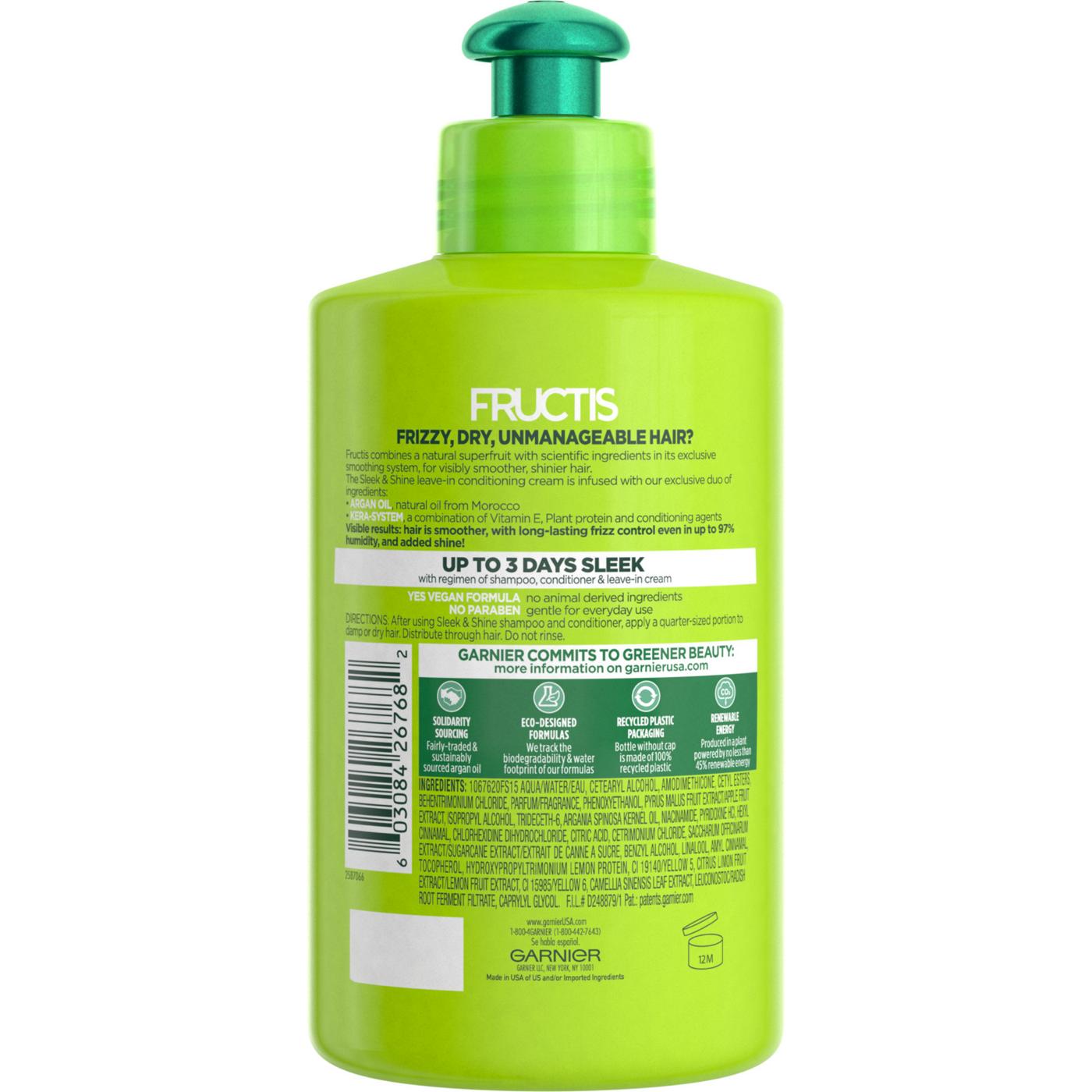 Garnier Fructis Sleek & Shine Intense Smooth Leave-In Conditioner; image 8 of 9