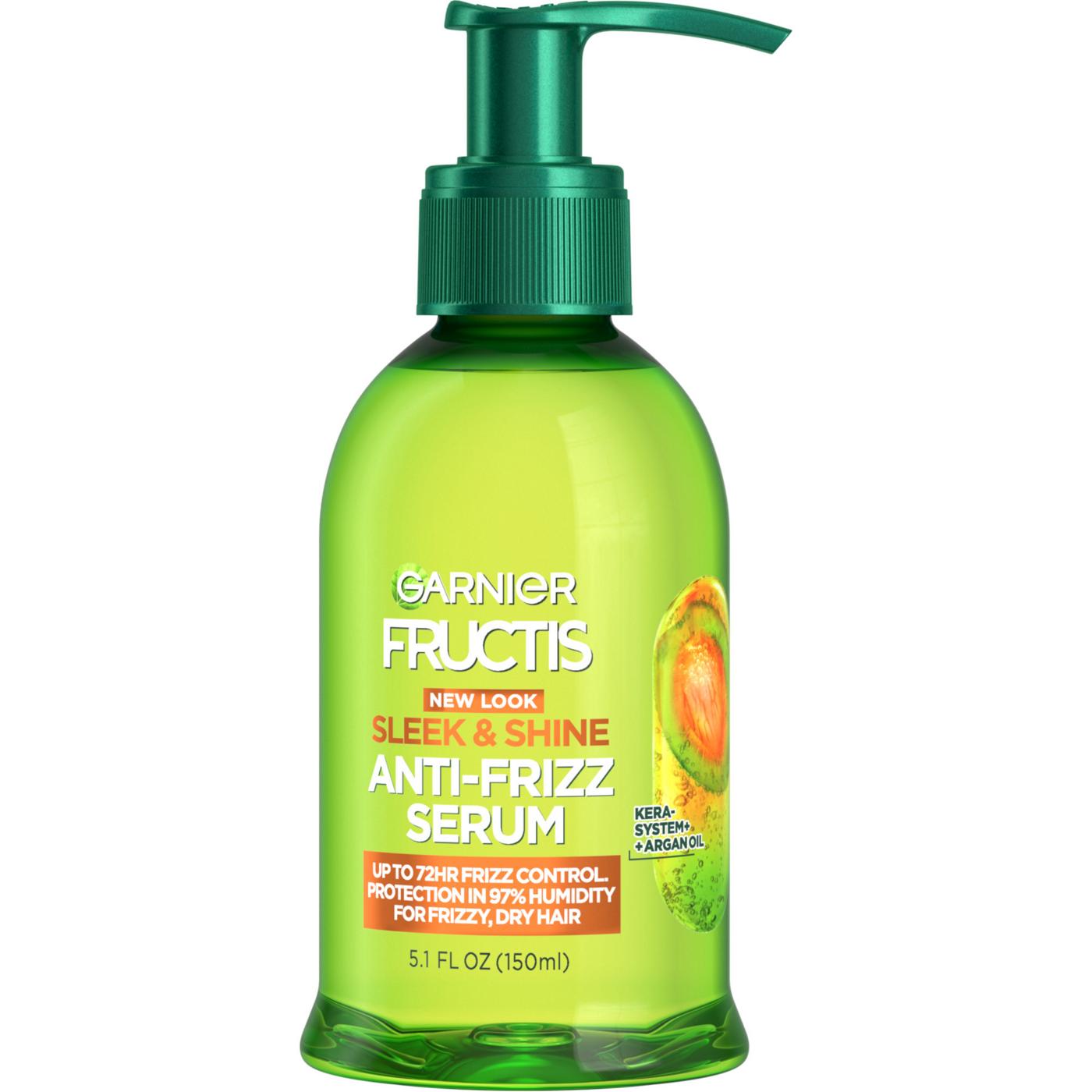 Garnier Fructis Sleek & Shine Anti-Frizz Serum; image 1 of 9