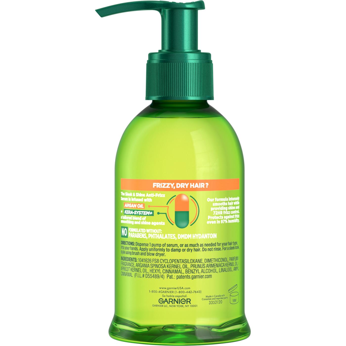 Garnier Fructis Sleek & Shine Anti-Frizz Serum; image 8 of 9