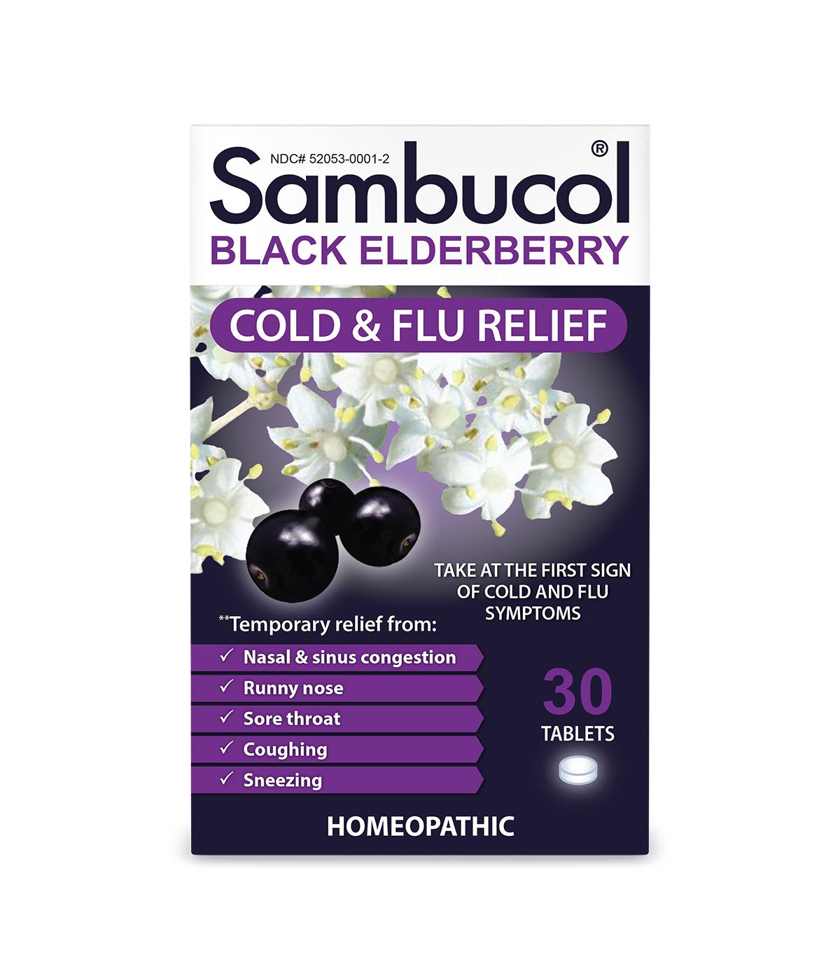 Sambucol Homeopathic Cold & Flu Relief Tablets; image 1 of 9